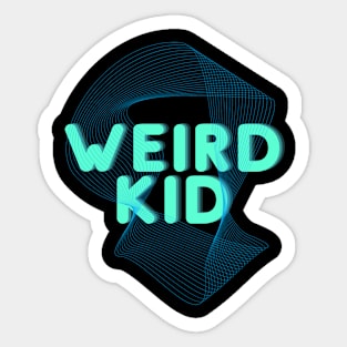 Weird Kid Sticker